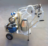 Machine à traire portable JointTech, nouvelle conception, pour l'élevage de vaches et de chèvres, haute efficacité, capacité de 25 L, 60-80 pulsations/min