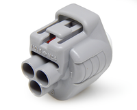 Connecteur électrique étanche pour voiture à 3 broches 6189-0179, boîtier femelle, connecteur de câble pour compresseur de climatisation, douille de phare, kit de prise gris