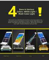 Meja Putar 360 Derajat ABS USB Charging untuk Perhiasan, Jam Tangan, Cincin, Ponsel, Video Shooting, Display, Live Selling, Kapasitas Beban 300-500g