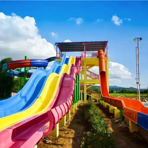 Toboggan aquatique extérieur, parc d'attractions commercial, jeu de toboggan aquatique en fibre de verre, équipement de jeu aquatique pour adultes, certificat IOS - Product Image 4