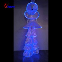 WL-0347 Costume de marche sur échasses LED long et géant, tenue de performance, vêtements de fête, rave, carnaval, spectacle, costumes romantiques, 1 pièce