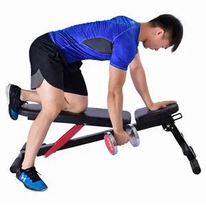 家用健身房训练锻炼用多功能可折叠钢制举重凳可调健身器材