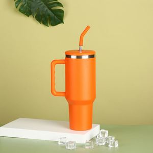 <b>40oz</b> H3.0 <b>Handle</b> Travel Car <b>Tumbler</b> Vacuum Mug Lid Straw Non-Slip Base ODM Custom Design - Product Image 5