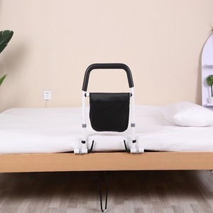 Barre de maintien de lit Jiang Hao, hauteur réglable 49-56,5 cm, avec sac de rangement pour une aide sécurisée au réveil - Product Image 1