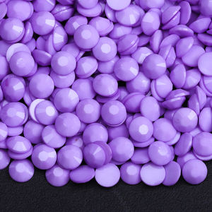 Juli Jelly Sólido Opaco Color Macarrón Resina al por mayor Piedras no fijas en caliente Diamantes de imitación de cristal para vasos de vidrio Zapatos artesanales - Product Image 3