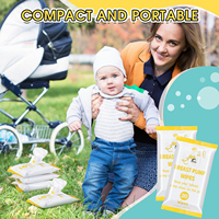OEM/ODM 20 lingettes d'accessoires pour tire-lait à nettoyage rapide refermables lingettes manuelles pour sucettes pour bébés pack de fournitures d'allaitement