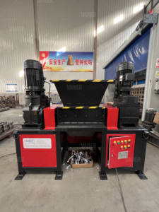 เครื่องย่อยวัสดุแบบสองเพลา Vaner V-DB400 มอเตอร์คู่ 4 กิโลวัตต์ สำหรับย่อยโลหะ เศษโลหะ - Product Image 3