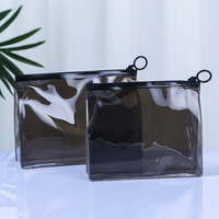 Trousse de Toilette de Voyage Transparente en PVC avec Fermeture Éclair, Pochette Imperméable Portable pour Cosmétiques, Logo Personnalisé