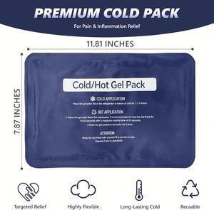 Reusable Gel Soft Ice <b>Packs</b> for Injuries Flexible Hot/Cold Therapy Bag for Knees/Back/Face/Joint Muscle Pain Relief Class II - Product Image 1