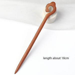 Antique chinois rétro cheveux accessoires pêche et poire bois épingle à cheveux pour femme vêtements coiffure en gros épingles à cheveux et plaque - Product Image 5