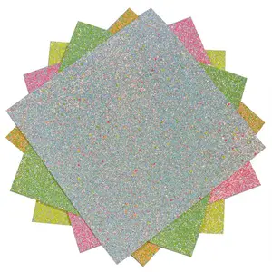 Foglio di artigianato di carta Glitter grosso 3D 2020D cartone glitterato per decorazioni fai da te