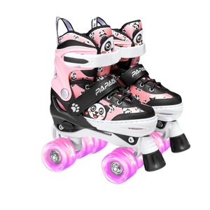 [Soldes Exceptionnelles] Patins à roulettes lumineux style panda à double rangée en PP et polyuréthane pour enfants débutants - Commerce transfrontalier - Product Image 1