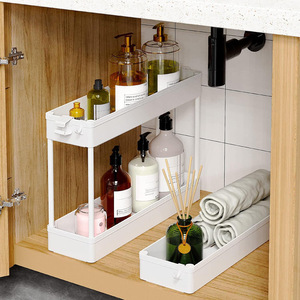 Estantes de suelo para el hogar, carrito de almacenamiento para sala de estar y dormitorio, grietas de cocina de cuatro capas móviles - Product Image 3