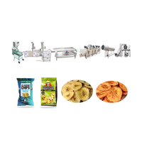 Prix Mini semi-automatique pommes de terre chips de banane frites frites faisant la ligne de production de la machine