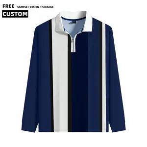 Drop Shoulder Fleece Athletic Quick Dry Polo Collar Sweatshirt 1/4 Quarter Zip Pullover Shirt Pour Hommes