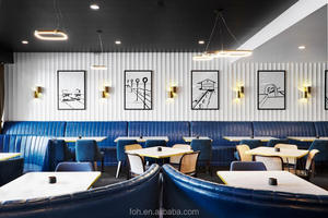 ที่กำหนดเองทำครึ่งรอบ KTV ไนท์คลับร้านอาหารบูธโซฟาที่นั่ง - Product Image 6