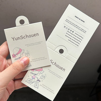 Étiquette de chaussette en papier plié sur mesure, carte d'emballage pour chaussettes, étiquette d'emballage pour chaussettes