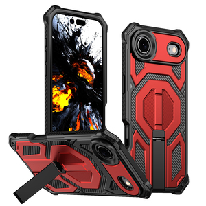 Étui de téléphone pour <span class=keywords><strong>homme</strong></span> Lichicase avec support magnétique en métal pour iPhone 16E 17 17 Pro 17 <span class=keywords><strong>Air</strong></span>, coque arrière résistante aux chocs - Product Image 3