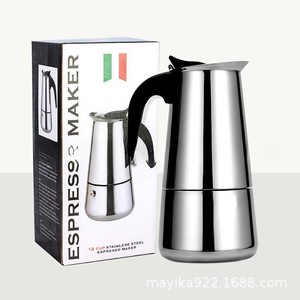 Cafetera <span class=keywords><strong>Moka</strong></span> Mocha Espresso Latte, Cafetera de Acero Inoxidable Más Vendida - Product Image 4