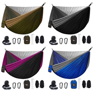 <span class=keywords><strong>Hamac</strong></span> de camping en tissu <span class=keywords><strong>parachute</strong></span> nylon 210T respirant pour l'extérieur avec <span class=keywords><strong>moustiquaire</strong></span> intégrée - Product Image 1