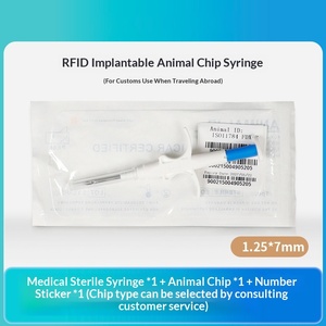 Seringue de suivi d'animaux à microchip 1,25*7mm à <span class=keywords><strong>prix</strong></span> abordable <span class=keywords><strong>pour</strong></span> chevaux, chiens et autres animaux – Étiquette biologique injectable <span class=keywords><strong>pour</strong></span> identification animale - Product Image 1