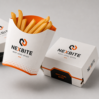 Fabricant de contenants jetables en carton pour emballages alimentaires (burgers, ailes de poulet, frites) avec logo personnalisé OEM pour les chaînes de cafés