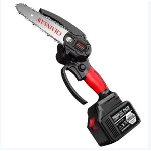 Tronçonneuse à batterie industrielle de 8 pouces, à une main, 600W, pour la taille des arbres et la coupe du bois - Product Image 4
