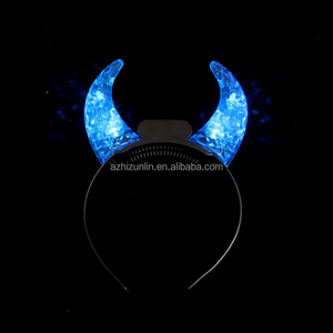 Wholesale Customized Logo Party LED Devil Steady Light up Luminous Horn <strong>Headband</strong> for Halloween <strong>Easter</strong> &amp; Christmas - Product Image 2
