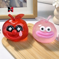 Nouvelles Explosions Créatives Drôles Mignonnes et Originales : Balle Anti-Stress en Forme de Pomme Vaseline à Presser, Cadeau DIY pour la Décompression