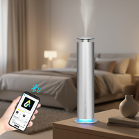 Diffuseur d'huiles essentielles électrique portable de marque personnalisée, diffuseur d'arômes en forme de tour, lumière LED, utilisation domestique, grande couverture de surface