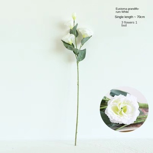 4-Head Simulation <span class=keywords><strong>Eustoma</strong></span> <span class=keywords><strong>Grandiflorum</strong></span> Platycodon <span class=keywords><strong>Grandiflorum</strong></span> Fleurs artificielles pour accessoires de photographie de mariage Décoration intérieure - Product Image 6