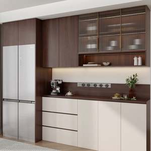 Armoire de séparation en bois moderne, salon et entrée, cloison de séparation, meuble de séparation de pièce pour une utilisation polyvalente à la maison - Product Image 1