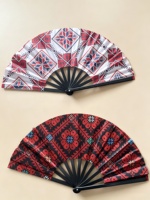 Kipas Tangan Tatreez Palestina, Kipas Lipat Desain Tradisional Palestina