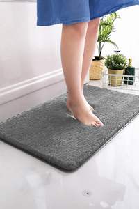 Alfombra de Baño de Lujo de Diatomeas, Color Antracita, Lavable, 25 mm, Suave, con Reverso de Poliéster y Algodón, Antideslizante, para Hotel, Turquía, Venta al por Mayor, Tamaño Personalizado, OEM - Product Image 2