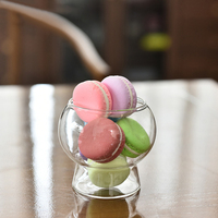 Gobelet transparent pour salade de fruits, yaourt, pudding, mini-gobelet rond pour milkshake, bol à dessert en verre cristallin pour crème glacée