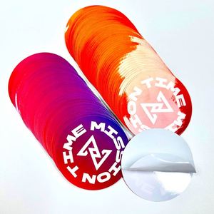 Custom Logo Die <b>Cut</b> Sticker Roll Waterproof PVC <b>Vinyl</b> Fast Shipping High Gloss UV Proof Decal for Promotion Gift Business - Product Image 2