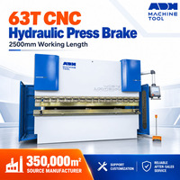 Presse plieuse hydraulique CNC WC67K 63T 2500 mm avec contrôleur E21, machine à plier les tôles de 8 pieds