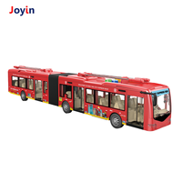 Ensemble de jouets de véhicule de ville de 1:16 avec fonction d'inertie et son réaliste Bus à deux étages pour les enfants dans les aventures de voyage et les jeux en plein air