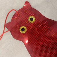 Épouvantail d'oiseau facile à utiliser Laser suspendu Réfléchissant Hibou Oiseau Répulsif Refléter les oiseaux Effrayer la cloche