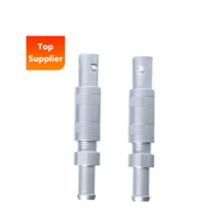 Conector Coaxial BEXKOM >5000 Ciclos de Acoplamiento, Tipo Push-Pull con Bloqueo, Chapado en Oro, IP50 Impermeable (-55~200C), Conector Circular Bajo