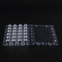 Boîtes à œufs en plastique rectangulaires antichoc, 24 alvéoles, personnalisables, durables, pour l'épicerie, la cuisine et la maison