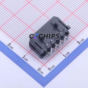 430451000 Wire-to-Board Pin Header Bent Lead Through Hole,P=3mm Connector 2x5P 3mm Right Angle Insert Micro-Fit (MX 3.0) - Product Image 2