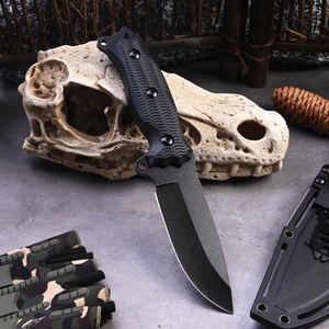 Cuchillo de Supervivencia Personalizable con Hoja de Acero Inoxidable, Mango de Fibra de Vidrio y Nylon, Longitud Total de 24.5 cm, para Camping - Product Image 2