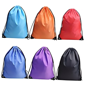 Nylon Drawstring Backpack <b>String</b> <b>Bag</b> - Product Image 2