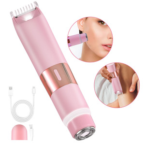 2105 Appareil d'épilation du visage 2 en 1 pour femmes, épilateur pour l'épilation du corps, rechargeable par USB, étanche - Product Image 2