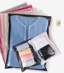 Bolsas de Plástico Transparentes CPP con Cierre y Logotipo Personalizado al por Mayor, Bolsas de Tela No Tejida para Empacar Ropa - Product Image 1