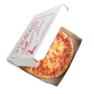 Boîte à pizza <span class=keywords><strong>bio</strong></span> personnalisée de petite taille 33x33, emballage pour restaurant, doublure en carton ondulé, en vente - Product Image 6