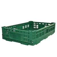 Meilleur prix, caisse en plastique empilable et pliable, style maille recyclable, solution de rangement polyvalente