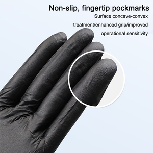 Haute qualité 100 pièces/boîte Non stérile traitement des aliments dentaires bleu foncé jetable examen médical gants en <span class=keywords><strong>Nitrile</strong></span> sans poudre - Product Image 5