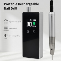 Livraison gratuite ponceuse à ongles professionnelle à grande vitesse 30000 tr/min perceuse à ongles rechargeable pour manucure
